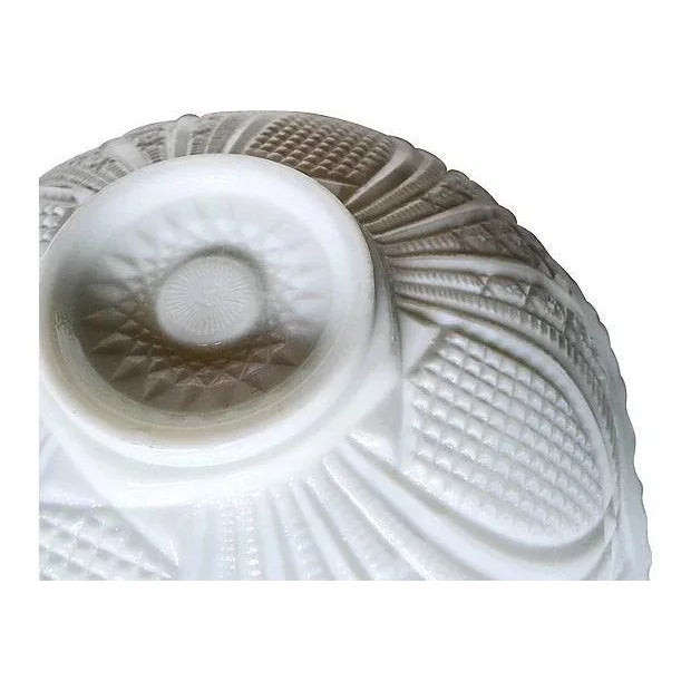 1950s Milk Glass Punch Set For Sale - Image 5 of 6