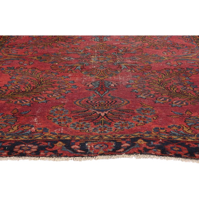 Late 19th Century Persian Lilihan Rug, 04'11 X 05'05 For Sale - Image 4 of 10