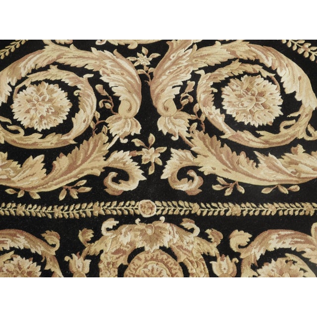 Early 21st Century Vintage Hand Knotted Savonnerie Rug. 7'10"x 8' For Sale In Los Angeles - Image 6 of 13