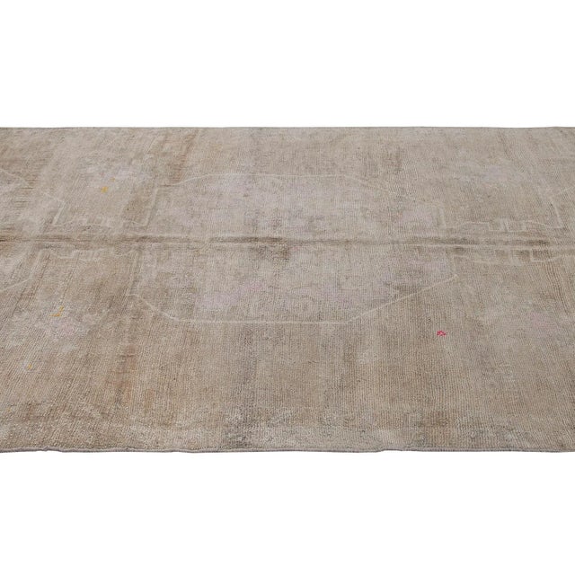 Traditional Washed Out Vintage Turkish Kars Rug For Sale - Image 3 of 6