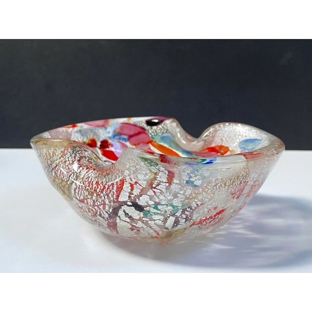 Mid-Century Modern 1960s Vintage Murano Art Glass Decorative Bowl For Sale - Image 3 of 11