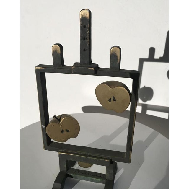 Vanni Viviani, Easel with Two Half Apples, 1976, Bronze For Sale - Image 12 of 18