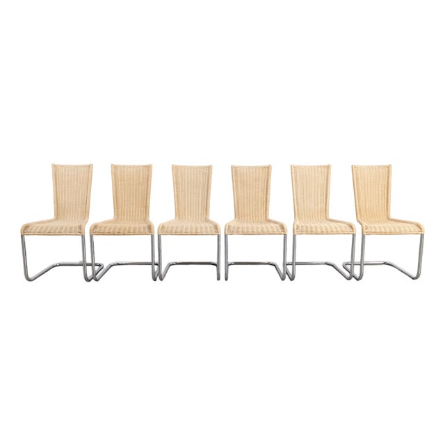 B20 / WK724 Cantilever Chairs by Jean Prouve Cantilever for Tecta, Set of 6 For Sale