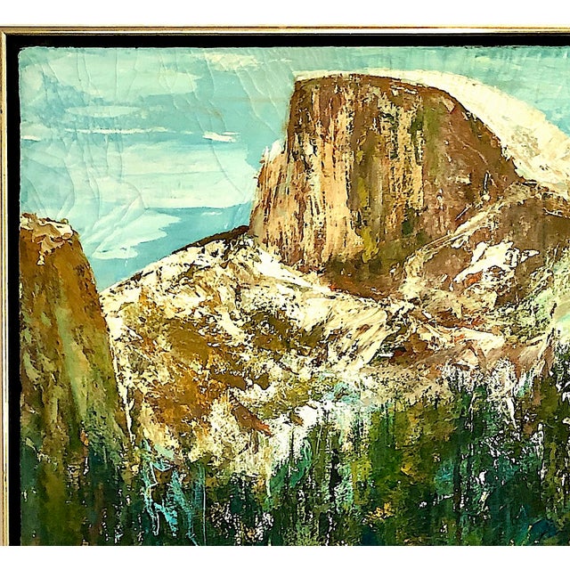 Expressionism Mid-Century “Half Dome” in Yosemite National Park, California, by Robert Elsacht (1908–1999) For Sale - Image 3 of 8