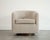 Edward Wormley for Dunbar Swivel Chairs in Mahogany and Taupe Boucle, C. 1950s For Sale In New York - Image 6 of 9