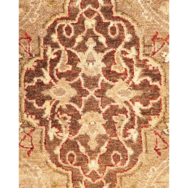 Traditional Mogul, One-of-a-Kind Hand-Knotted Area Rug in Brown, 6' 0" x 8' 7" For Sale - Image 3 of 8