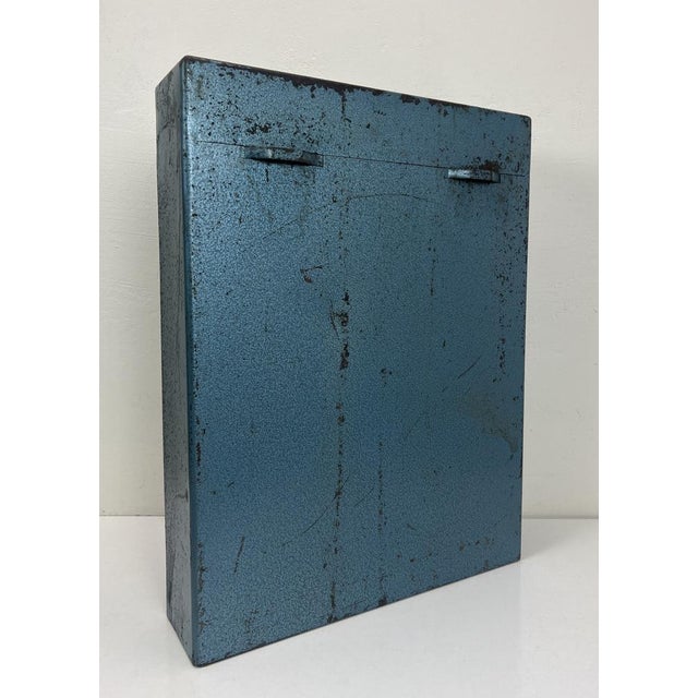 Vintage Industrial Metal Wall Mounted Tool Storage Cabinet, 1950s For Sale - Image 10 of 14