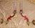 19th Century French Art Nouveau Red Art Glass/ Crystal Gilt Bronze Candle Wall Sconces Attrib. Baccarat True Left and Right Form For Sale - Image 18 of 18
