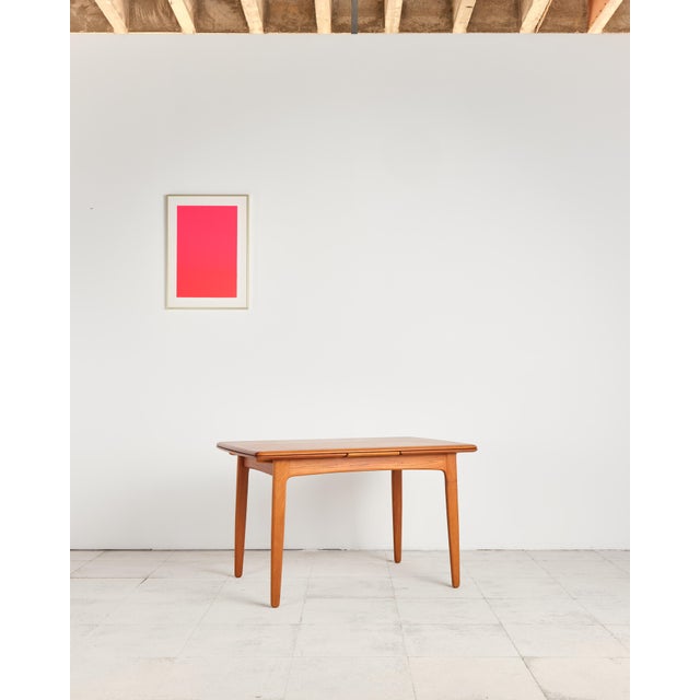 Mid-Century Modern Mid-Century Modern Danish Extendable Dining Table in Teak by Svend Aage Madsen, 1960s For Sale - Image 3 of 18