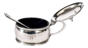 Antique George V Silver Cruet Set from William Neale & Son, 1934, Set of 2
