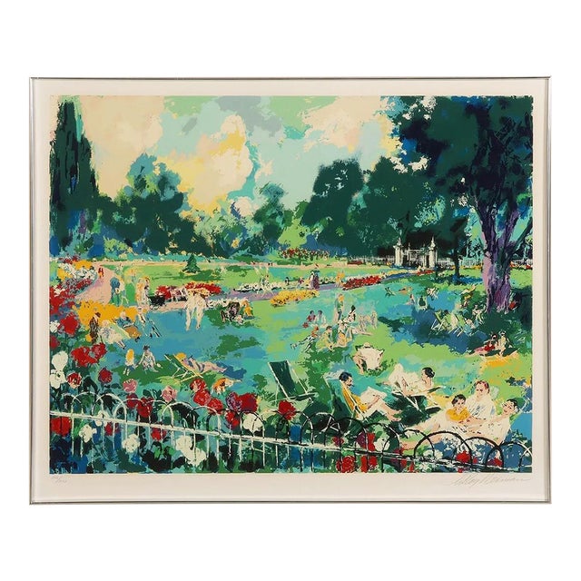 LeRoy Neiman, Regents Park (Framed Large Hand Signed Serigraph), 1984 For Sale