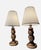 Mid-Century Modern Vintage Danish-Modern Studio Craft Two-Tone Hand-Turned Wood Table Lamps - a Pair For Sale - Image 3 of 16