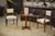 Wood Bridge Chairs in Walnut and Ecru Boucle Fabric, 1930s, Set of 2 For Sale - Image 7 of 13