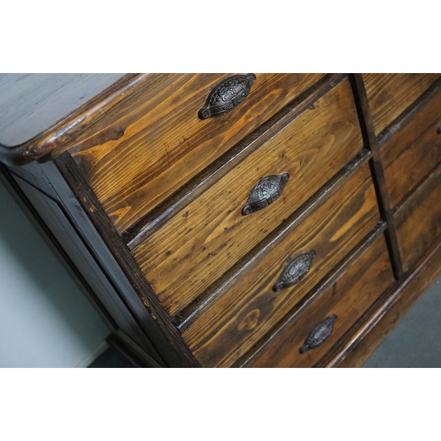 French Pine Apothecary Cabinet, 1890s For Sale - Image 5 of 18