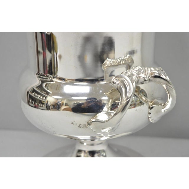 Vintage Towle Silver Plated Trophy Cup Urn Champagne Chiller Bar Ice Bucket For Sale - Image 16 of 18