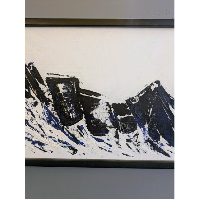 1990s 1990s Original Minimalist Landscape Painting: Signed Sutherland-Smith For Sale - Image 5 of 7