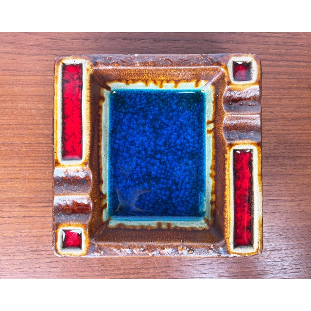 Vintage West German Pottery WGP Fat Lava Ashtray, 1970s For Sale - Image 13 of 18