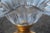 Vintage Glass and Gold Brass Centerpiece For Sale - Image 10 of 12