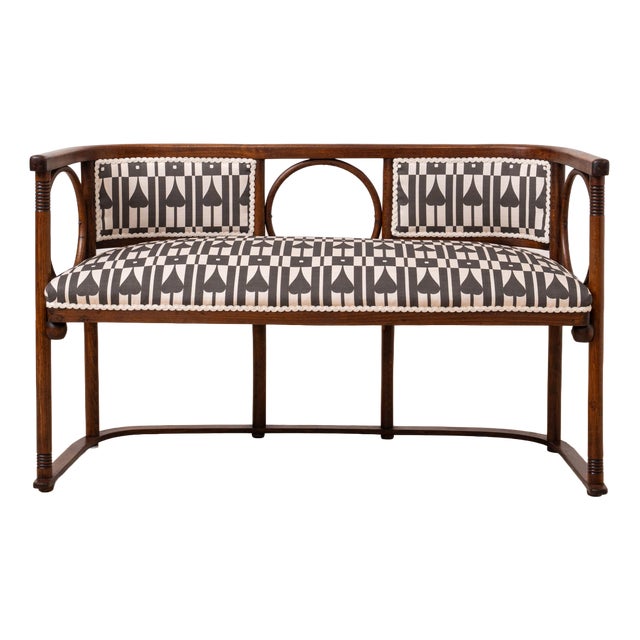 Antique Vienna Secession Bentwood Bench by Josef Hoffmann, 1910 For Sale