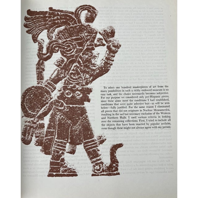 1960s Coffee Table Art Book-100 Great Masterpieces of the Mexican National Museum of Anthropology, Ignacio Bernal 1969 For Sale - Image 5 of 10