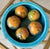 Wood Set of 5 Late 20th-Century Hand-Painted Gourd Hanging Ornaments, New Mexico For Sale - Image 7 of 18
