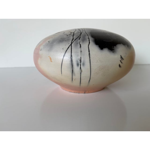 Vintage Handmade Abstrac DesignArt Studio Pottery Vase – Signed For Sale - Image 4 of 12