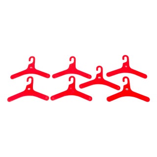 Mid-Century Space Age Modern German Coat Hangers by Ingo Maurer for M Design, 1960s, Set of 7 For Sale