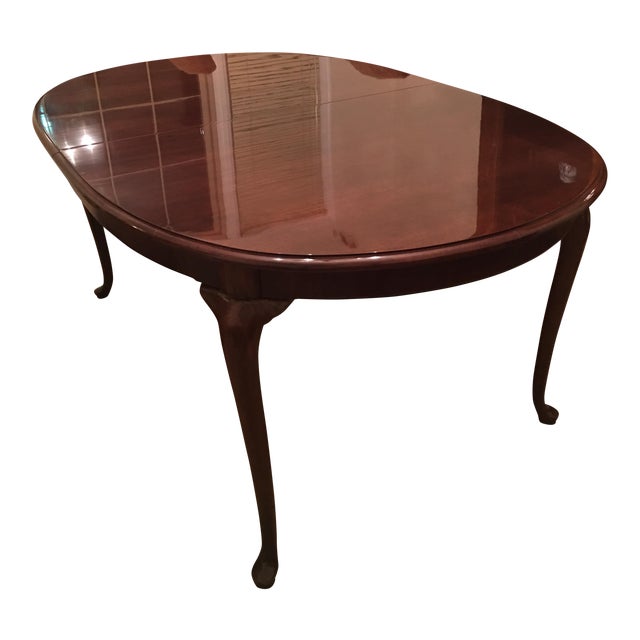 Thomasville Cherry Queen Anne Dining Table Chairish