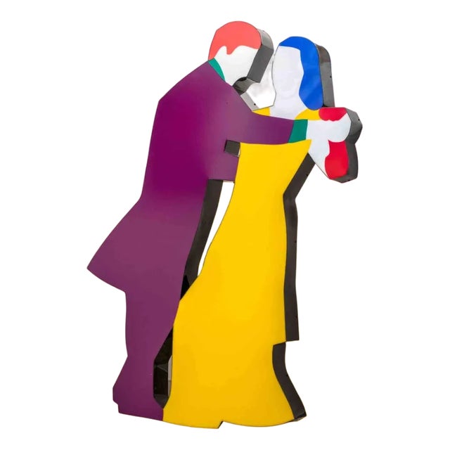 Marco Lodola, Dancers, Mixed Media Sculpture, 2001 For Sale