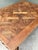 Brown Vintage Spanish Carved Wood Parquet Extendable Dining Table For Sale - Image 8 of 13