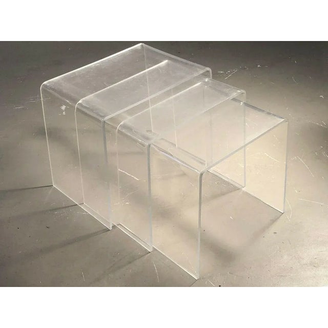 Plastic French Nesting Tables, 1970s, Set of 3 For Sale - Image 7 of 8