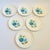Ceramic Mid Century American Ironstone Blue Flower Dinner Plates - Set of 6 For Sale - Image 7 of 14