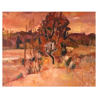 Jean Krillé, Tableau No. 75, Oil on Wood, 1988 For Sale