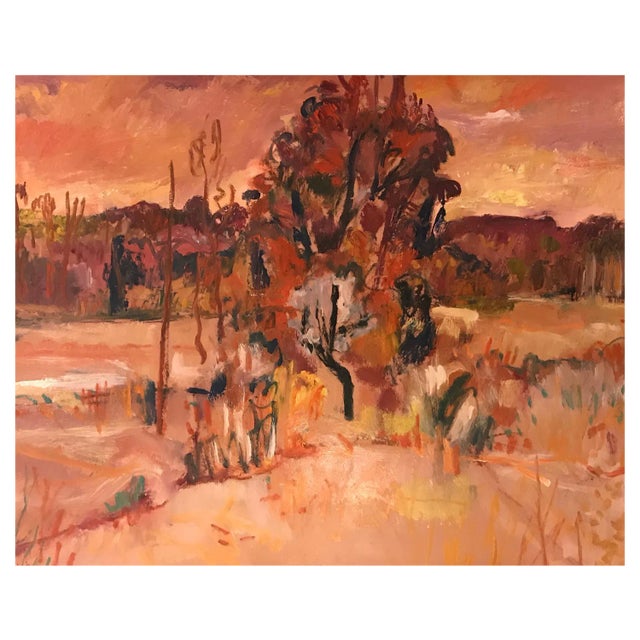 Jean Krillé, Tableau No. 75, Oil on Wood, 1988 For Sale