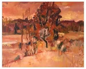 Jean Krillé, Tableau No. 75, Oil on Wood, 1988