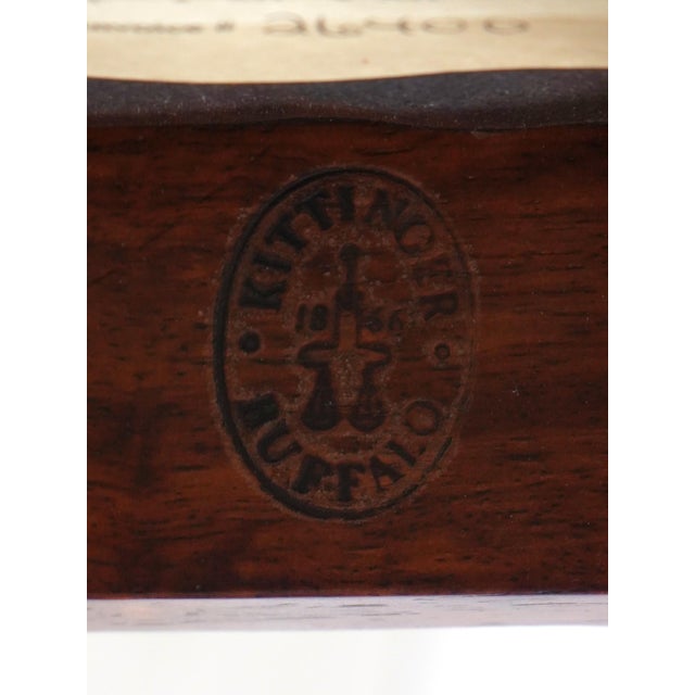Kittinger Chippendale Claw Foot Mahogany Ottoman For Sale - Image 13 of 13