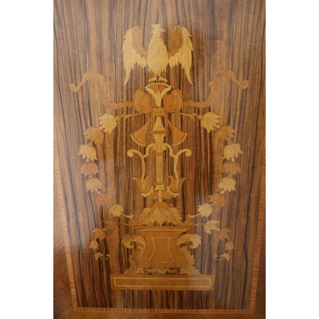 Wood Empire Style Inlaid Secretaire, 1990s For Sale - Image 7 of 17