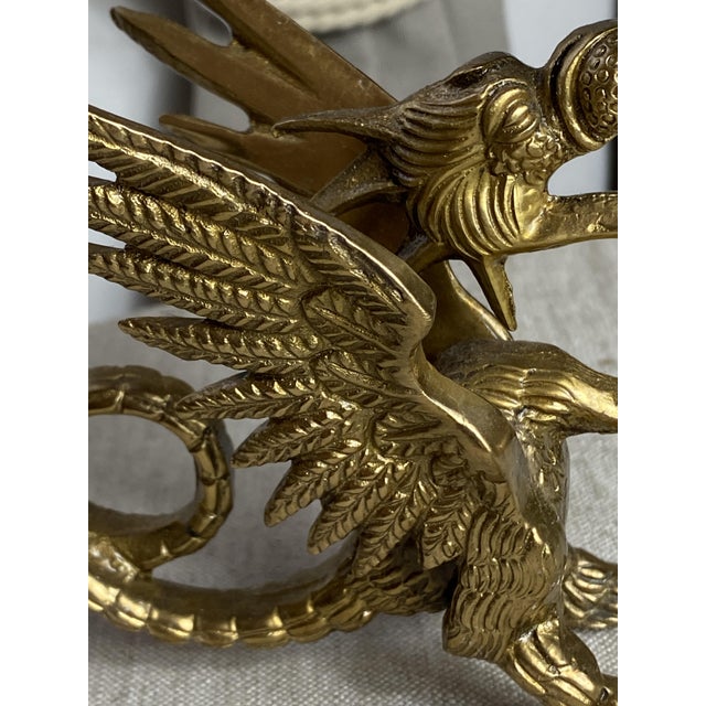 Vintage Bronze Chimera Candlesticks, 1920s, Set of 2 For Sale - Image 10 of 18