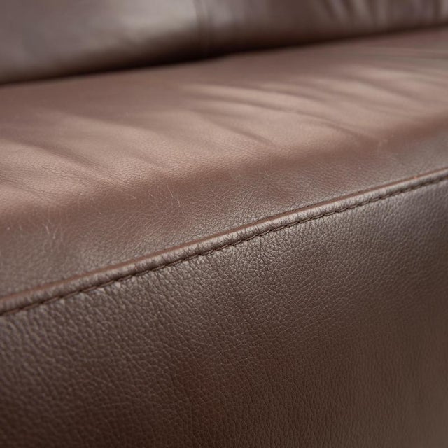 Animal Skin Taboo 3-Seater Sofa in Brown Leather from Willi Schillig For Sale - Image 7 of 16
