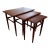 1960s Danish Teak Nesting Tables – Set of 3, Imported For Sale