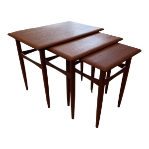 1960s Danish Teak Nesting Tables – Set of 3, Imported