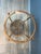 Vintage Round Bamboo and Glass Side Table For Sale - Image 4 of 5
