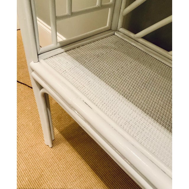 Organic Modern White Wood Etagere For Sale In Atlanta - Image 6 of 7