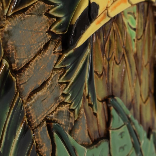 Ceramic Wall Hanging Jungle Mosaic Tile Panel With Toucans For Sale - Image 7 of 9