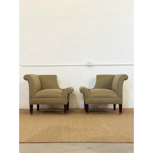 Vintage English Napoleon Edwin Lutyens Armchairs – A Pair For Sale - Image 4 of 10