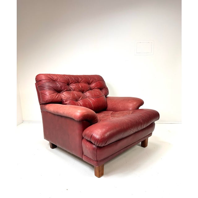 1960s Attributed to Arne Norell Leather “Mexico” Lounge Chair For Sale - Image 11 of 11