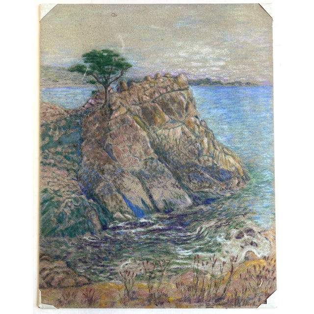 Veteran Cypress at Carmel California by Hugh Moran 1936 For Sale - Image 4 of 6