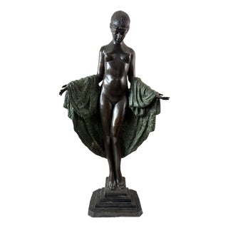 Joe Descomps Cormier, Art Deco Sculpture, 1925, Bronze For Sale