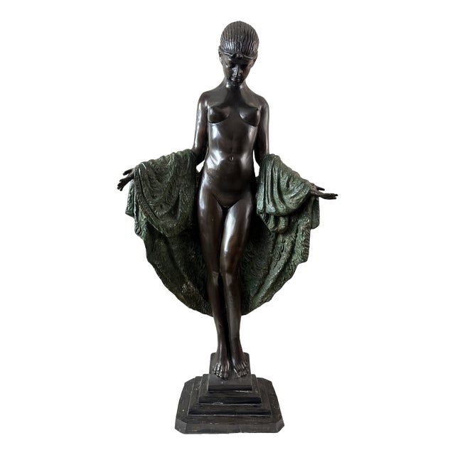 Joe Descomps Cormier, Art Deco Sculpture, 1925, Bronze For Sale