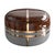 "Armonia" Coffee Table, Bronze, Stainless Steel, Finely Crafted Wood For Sale - Image 4 of 6